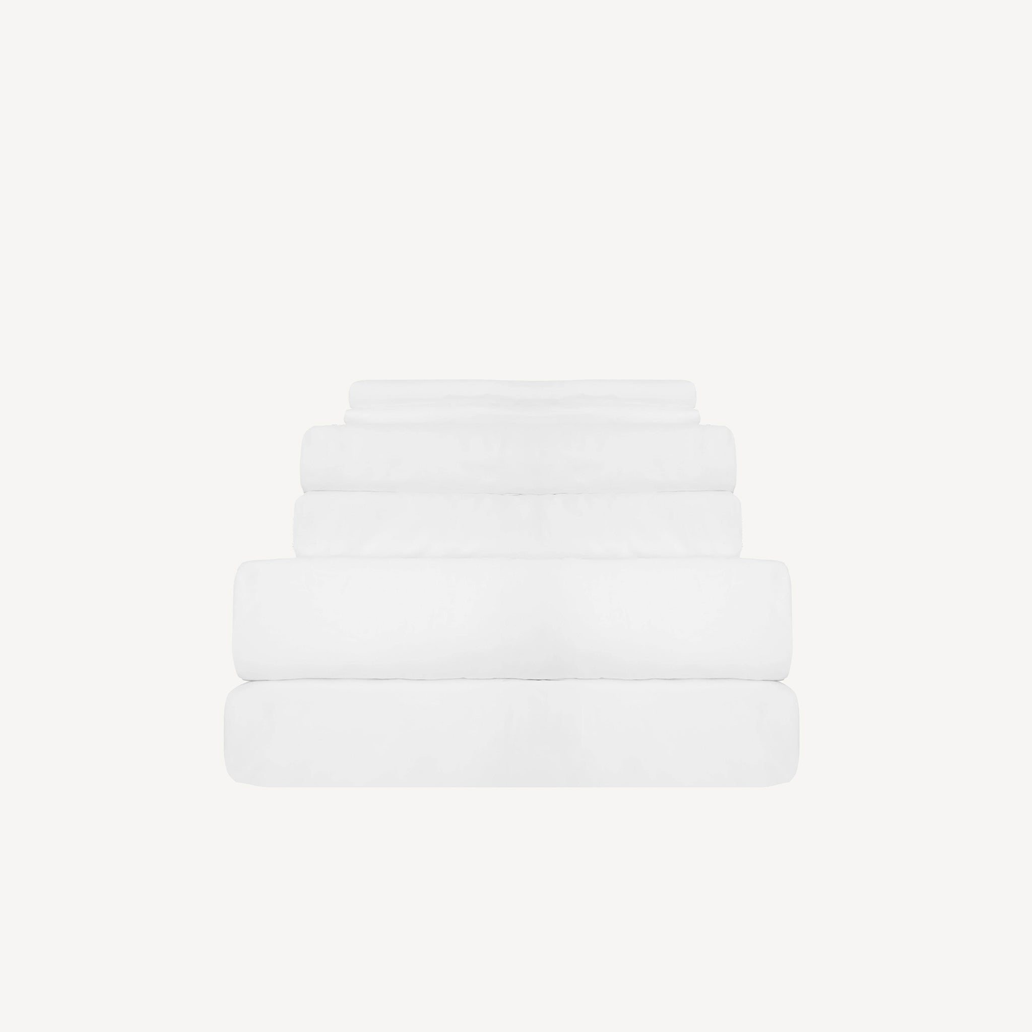 Iced Bamboo Fitted Sheets (White)